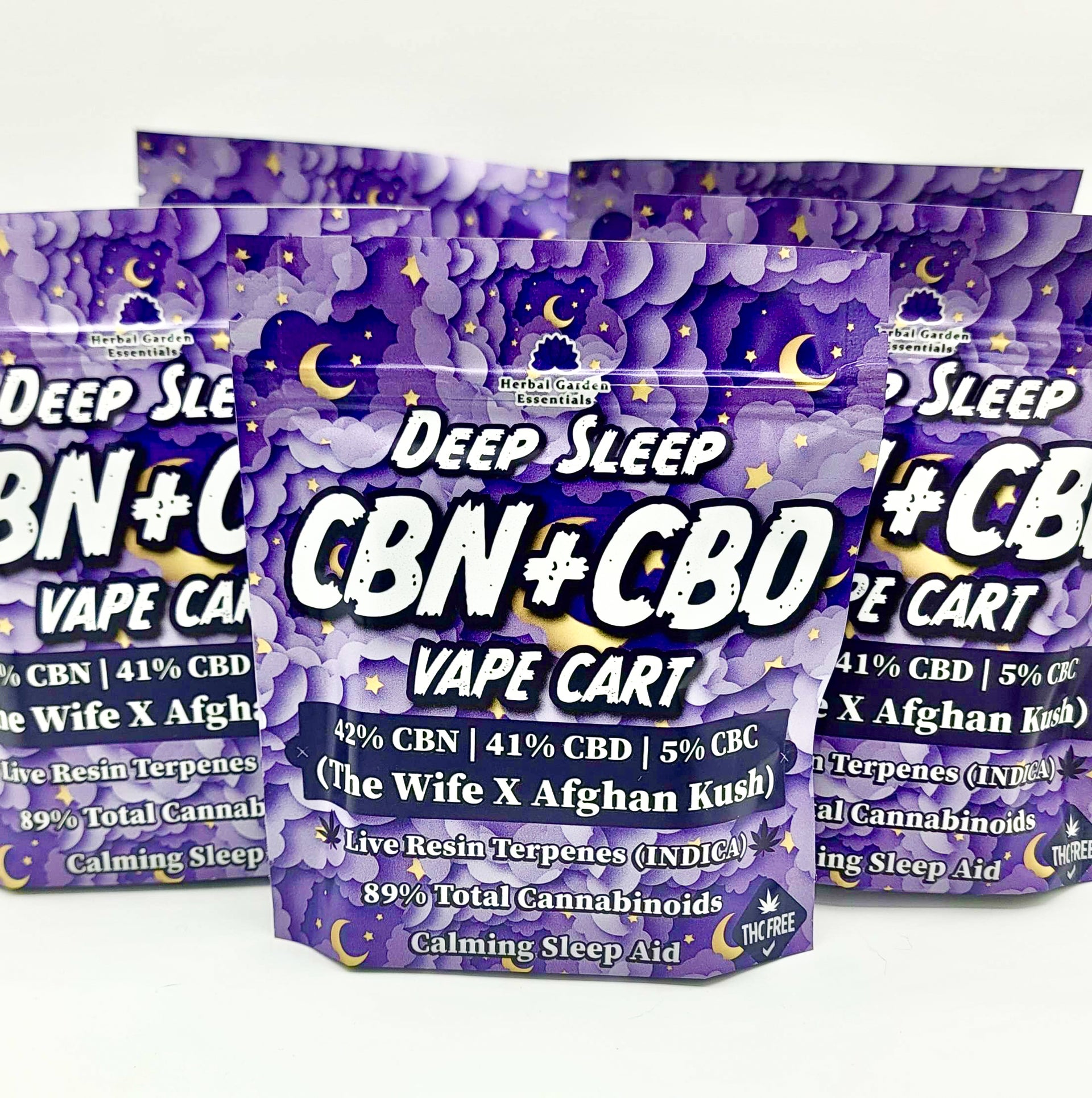 1. CBN+CBD Deep Sleep Vape Cart (Live Resin) INDICA Herbal Garden Essentials 1. CBN+CBD Deep Sleep Vape Cart (Live Resin) INDICA Herbal Garden Essentials