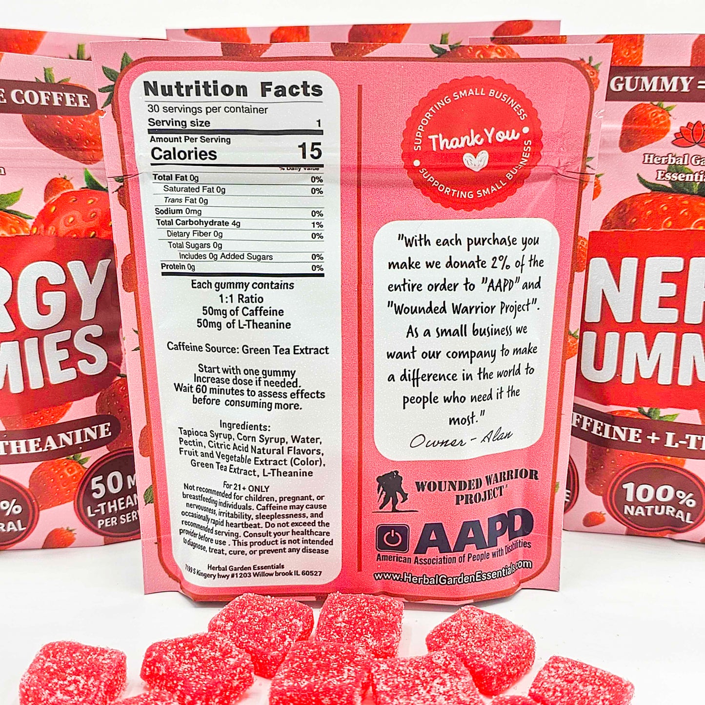 1. ENERGY GUMMIES – Natural Focus & Calm Energy (NEW RELEASE)