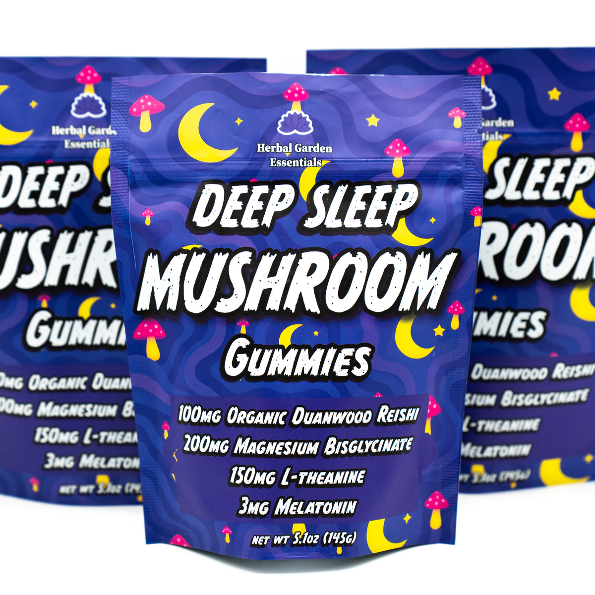 Deep Sleep Mushroom Gummies ( Organic Reishi + Magnesium Glycinate + L-theanine + Melatonin. ( NEW PRODUCT )