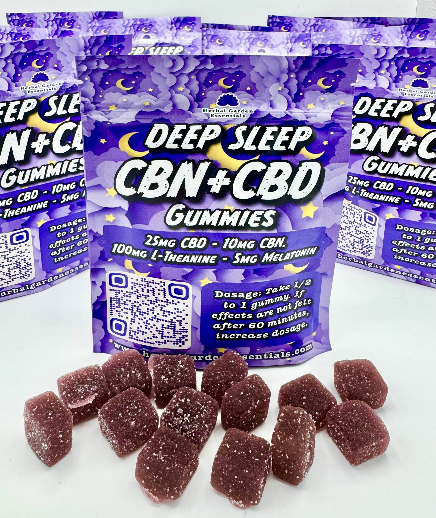 CBN+CBD Deep Sleep Gummies (Berry Flavor)