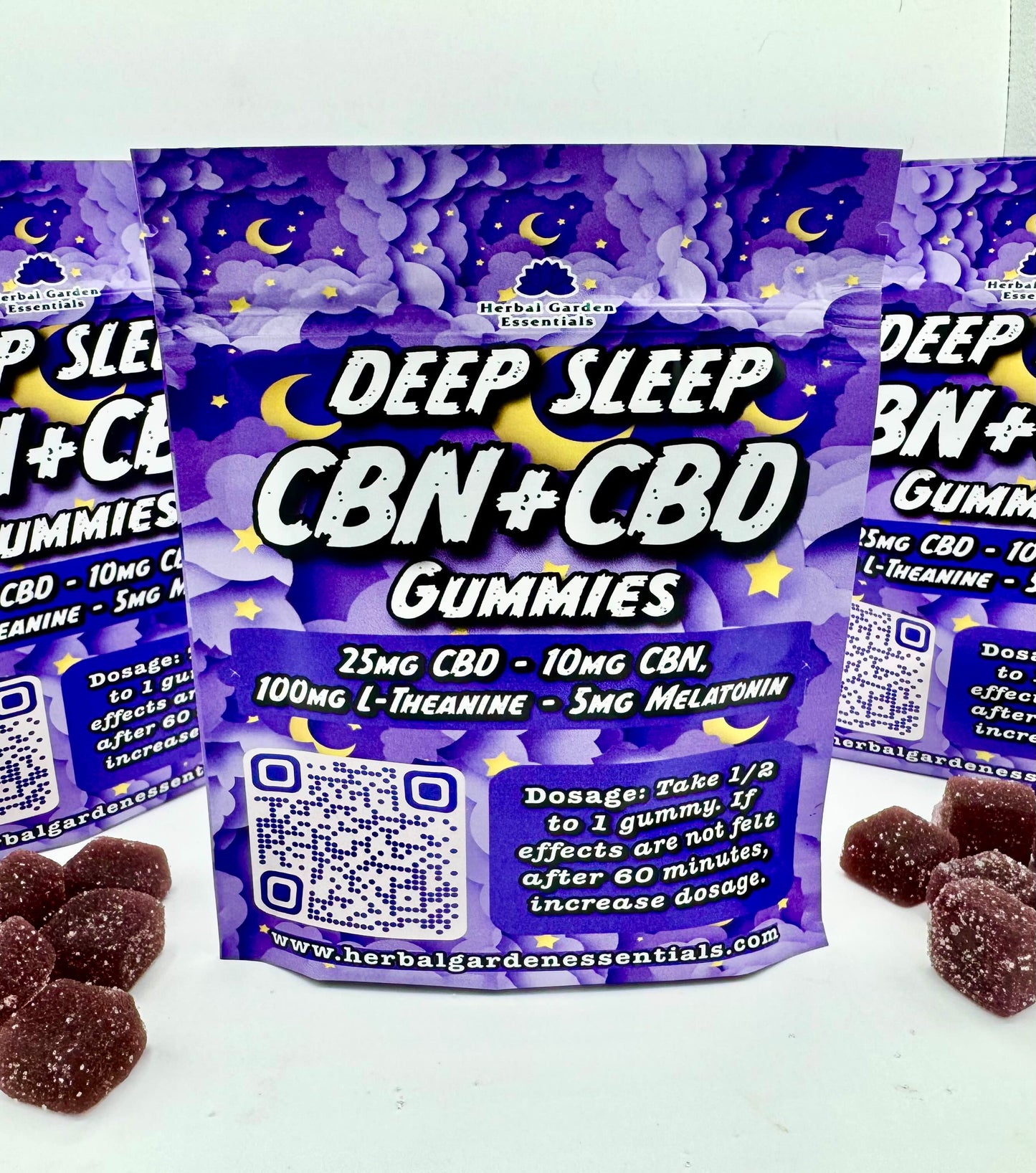 CBN+CBD Deep Sleep Gummies (Berry Flavor)