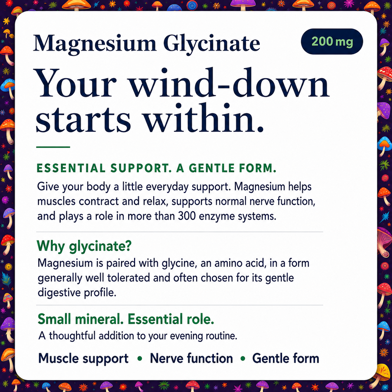 Deep Sleep Mushroom Gummies ( Organic Reishi + Magnesium Glycinate + L-theanine + Melatonin. ( NEW PRODUCT )
