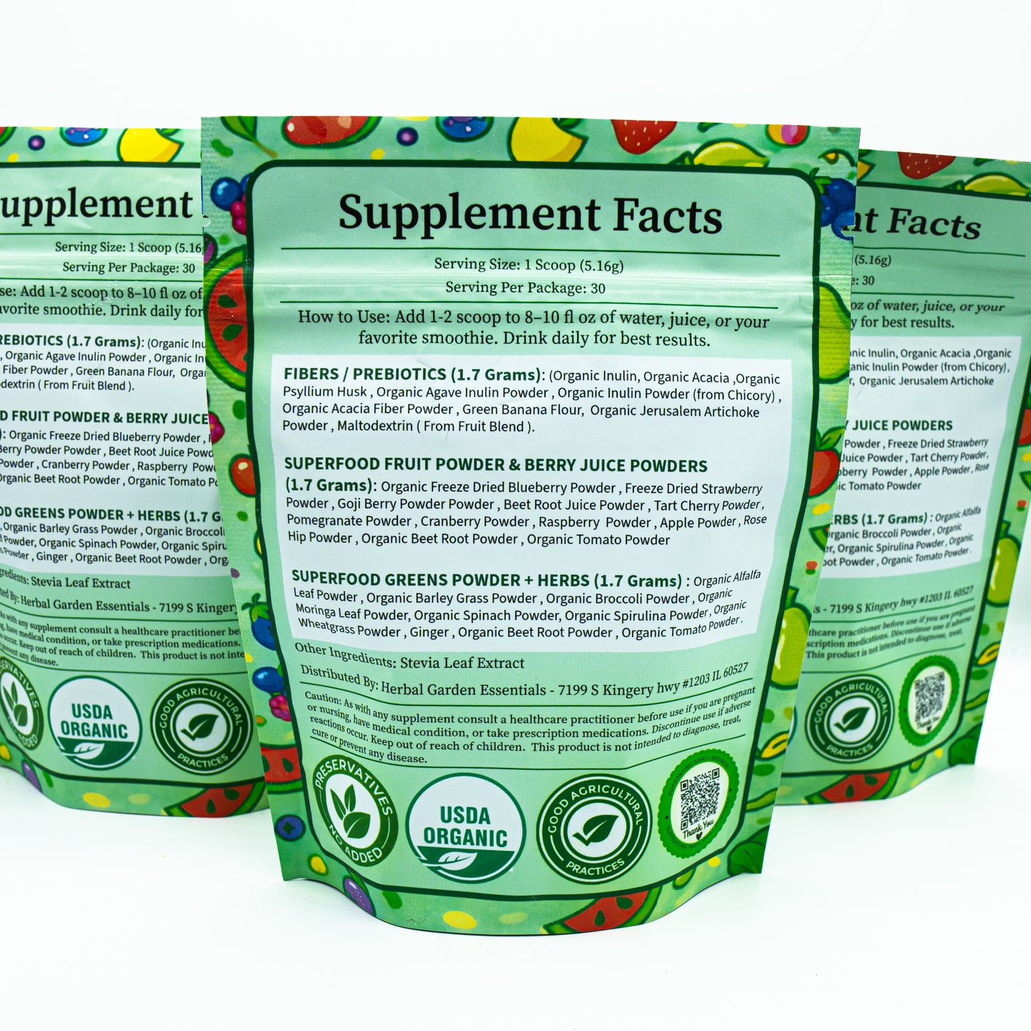 1. Superfoods: Fruits + Greens (Powder) *New Product*🍃